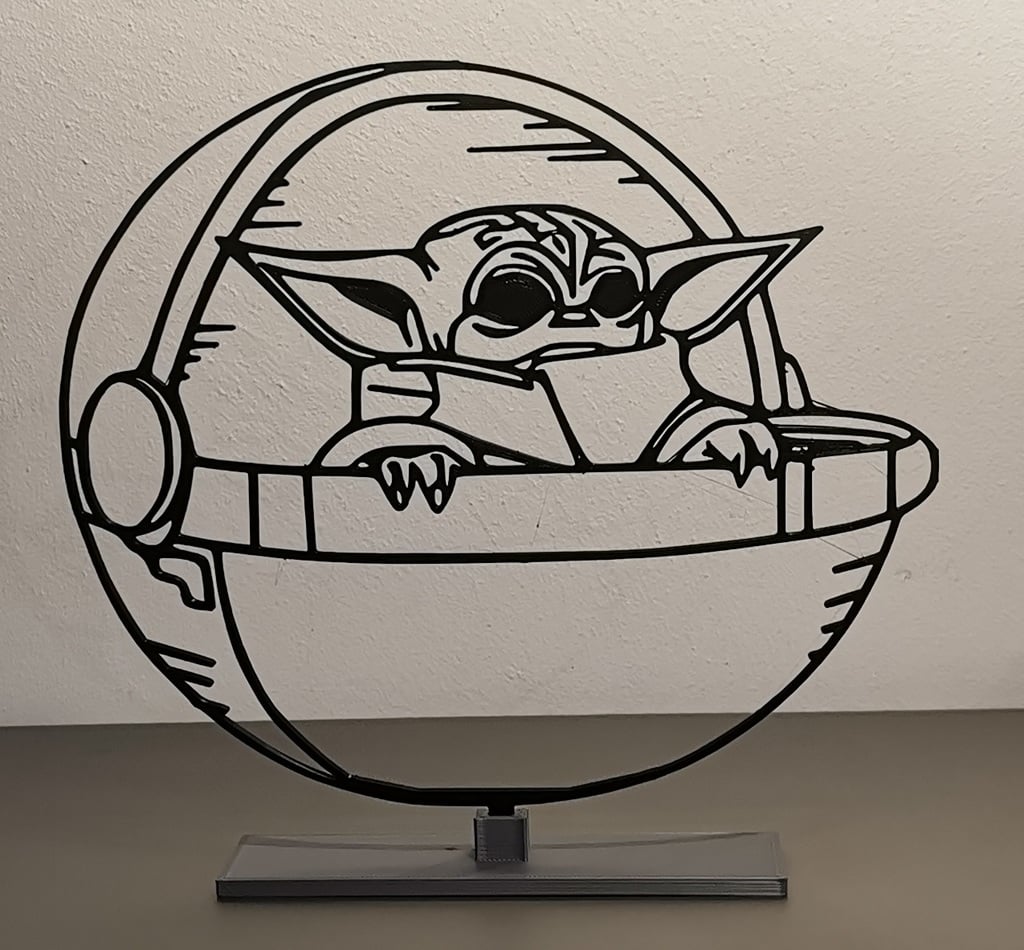 Yoda Baby Star Wars "2D to 3D art" By Ed-sept7.