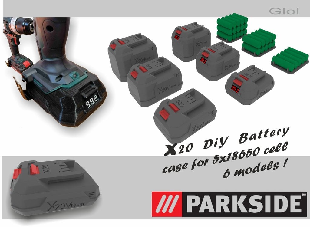 Parkside x20 Battery case