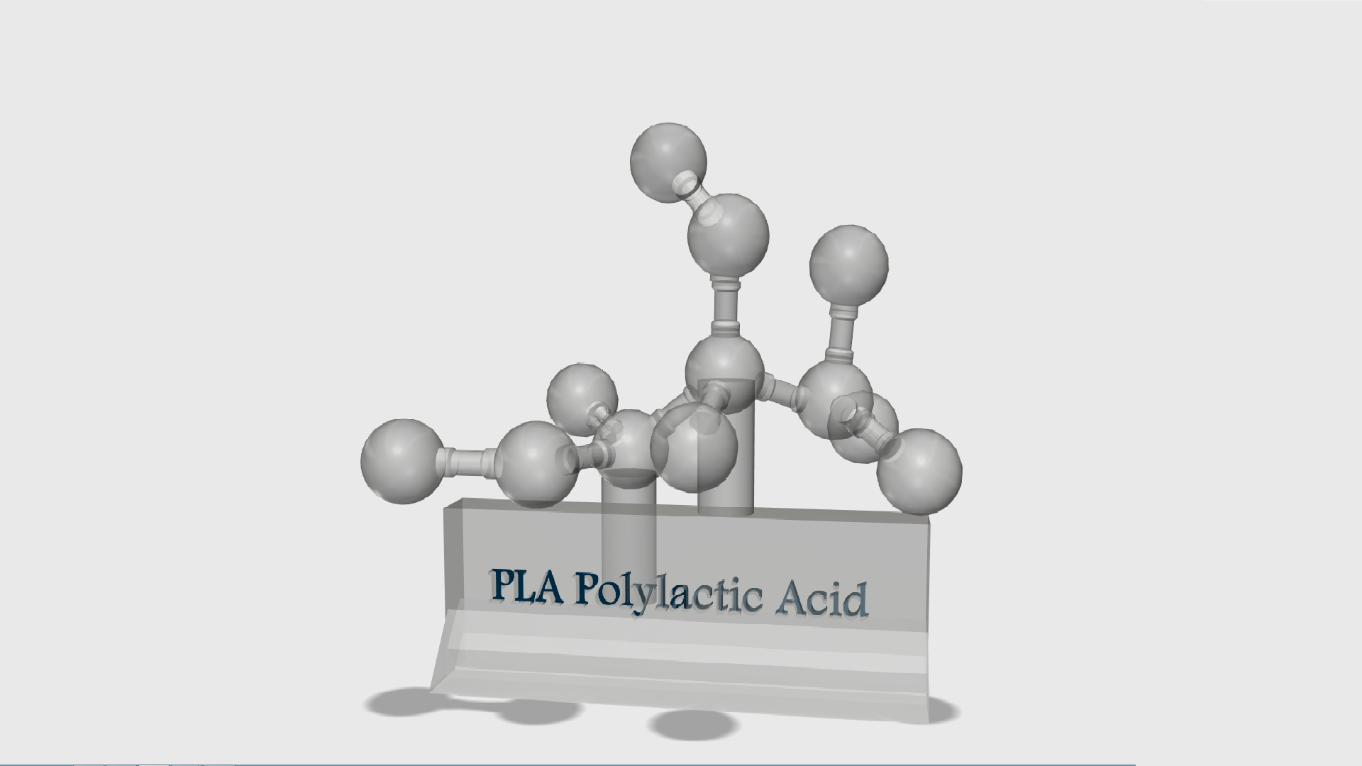 PLA (Polylactic Acid) Molecule/Display
