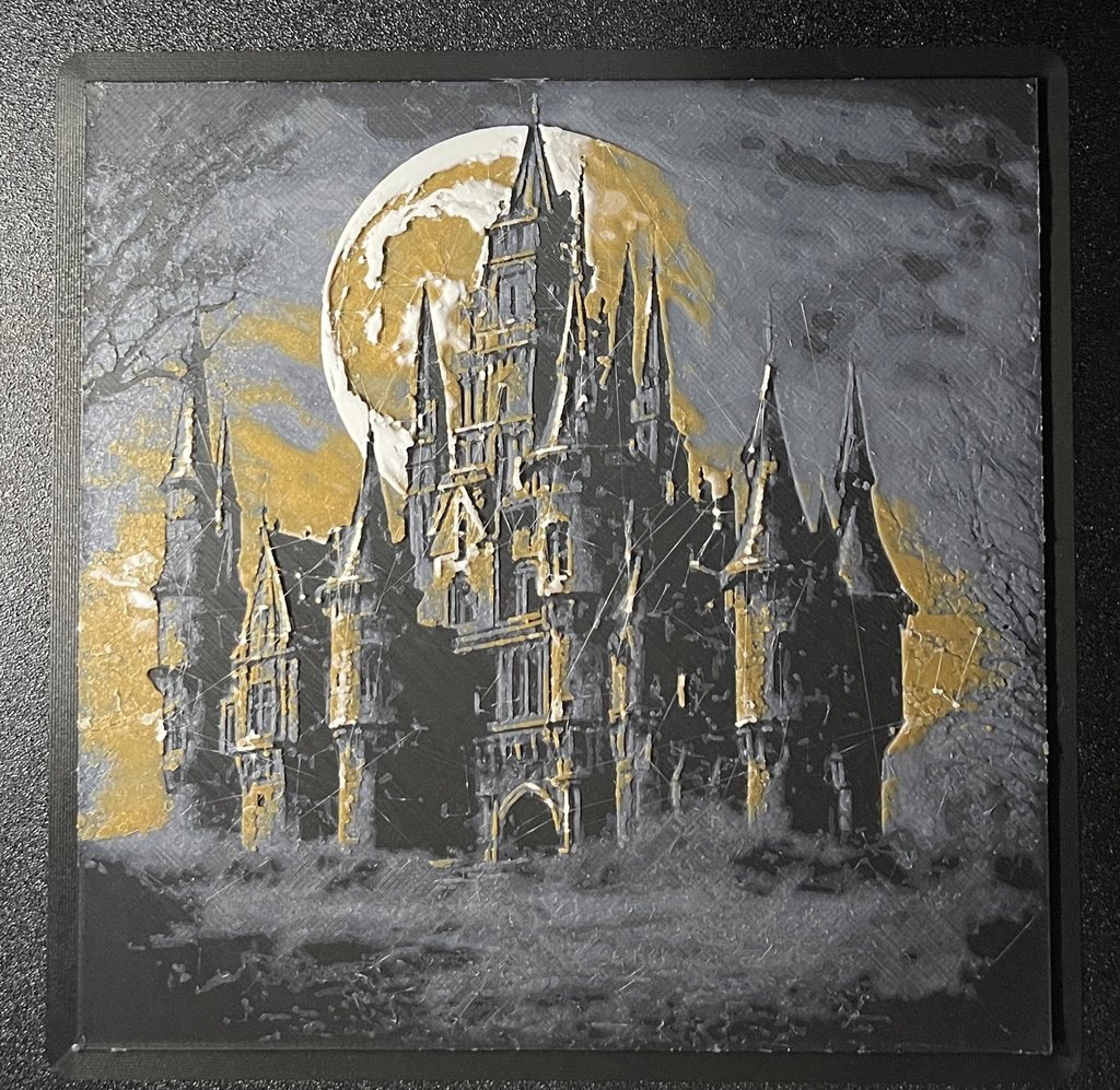 Spooky Castle - Hueforge Print