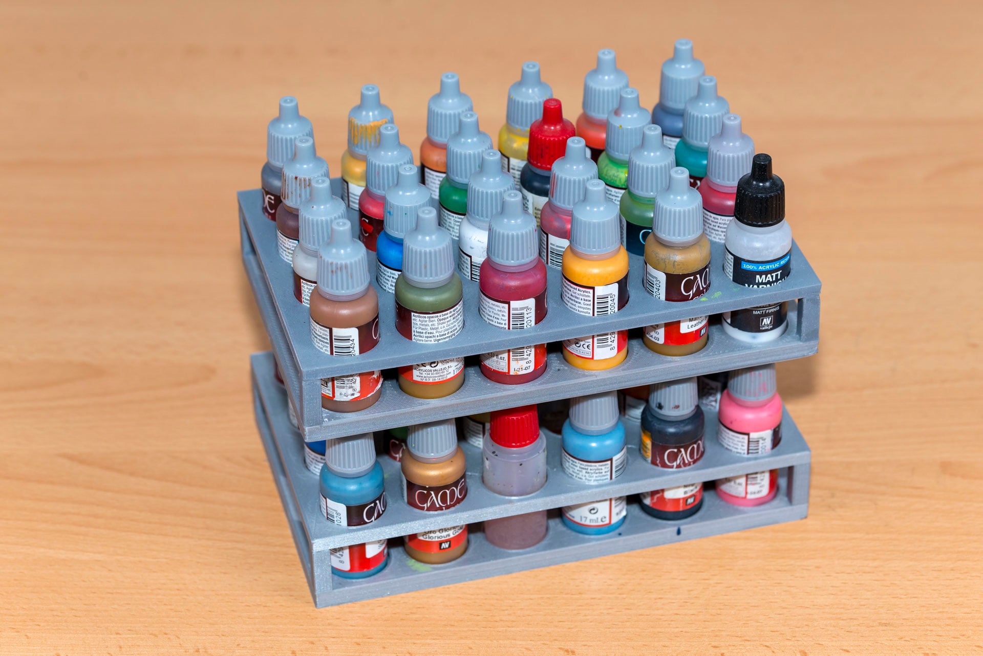 color bottle holder for Vallejo Colors / Farbflaschenhalter