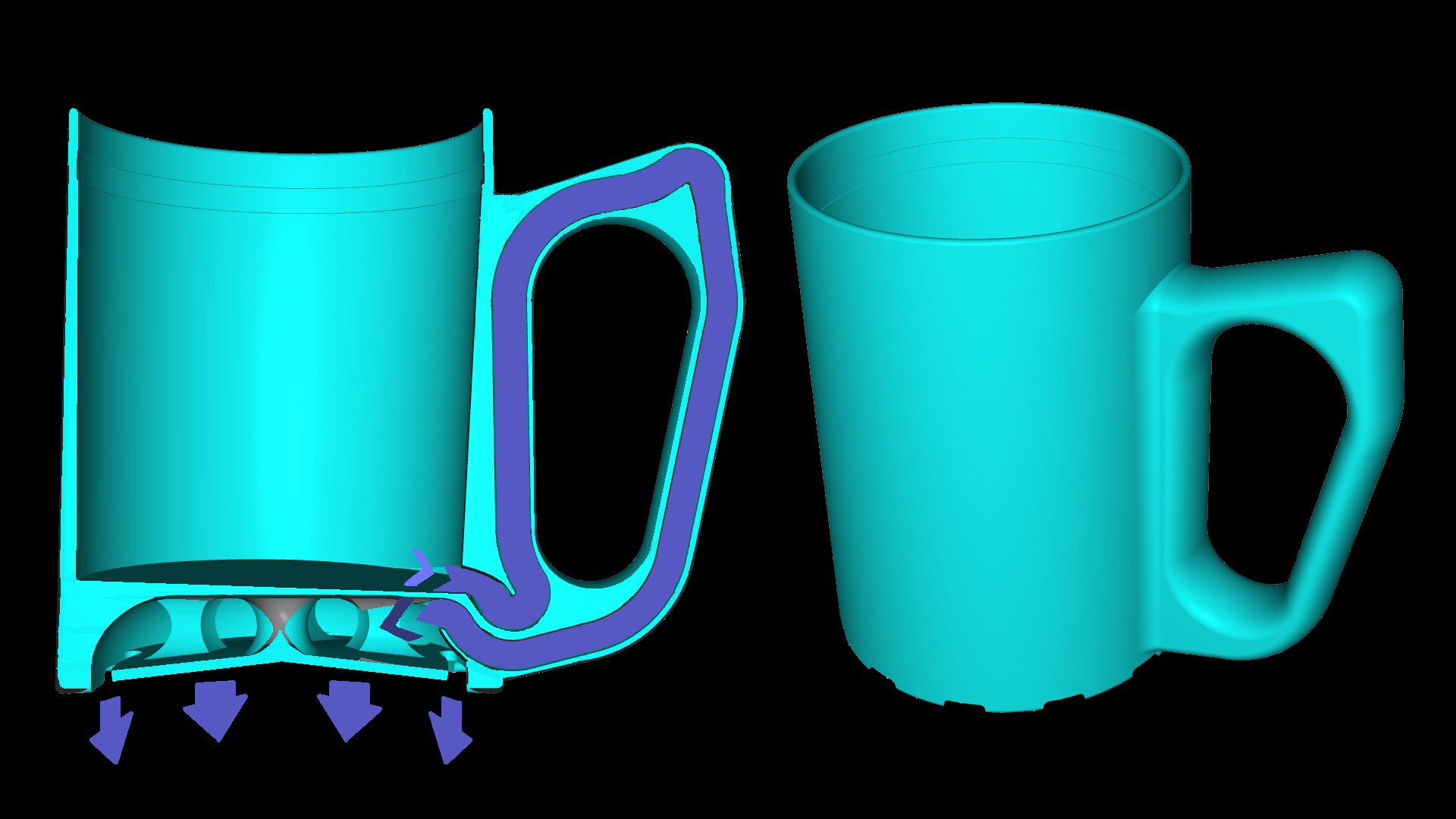 Delux Pythagorean (Greedy) Mug / Beer Stein