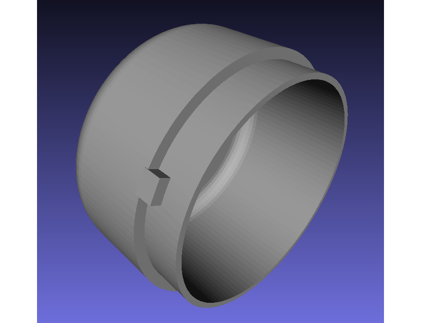 Coffee Grinder Lid Parametric (OpenSCAD) + STL for d68 mm