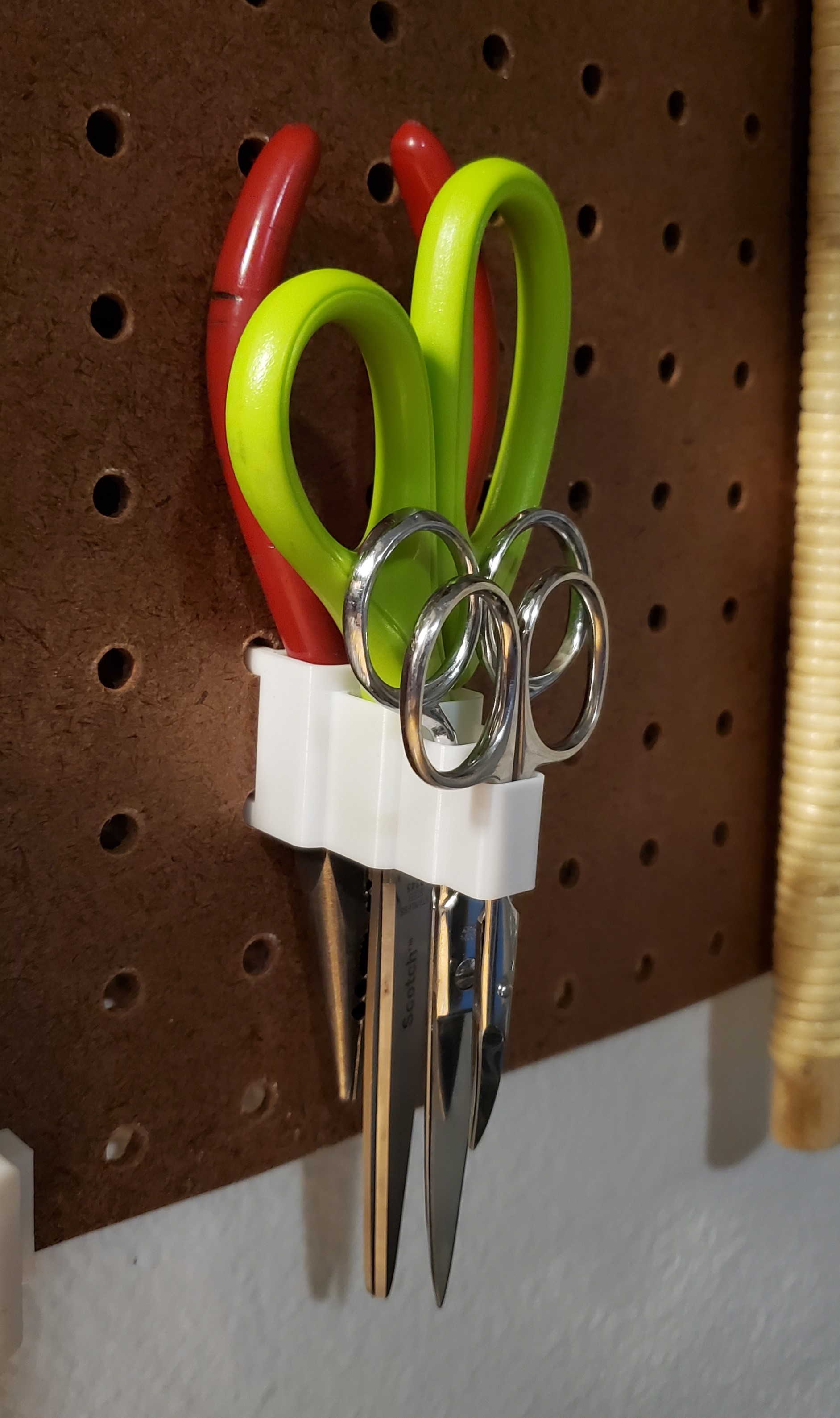 Pegboard Scissors Rack