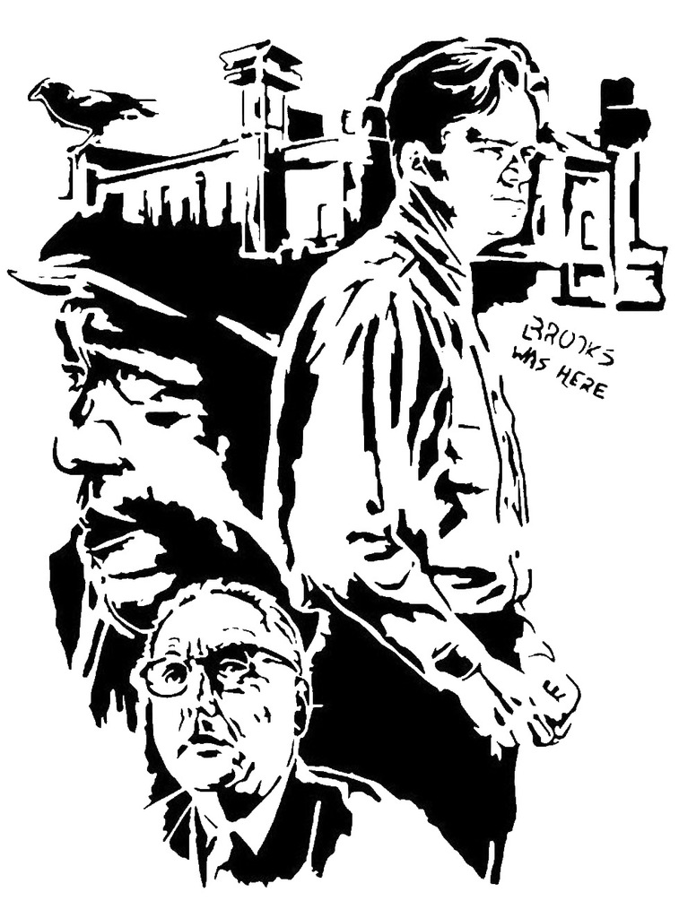 The Shawshank Redemption stencil
