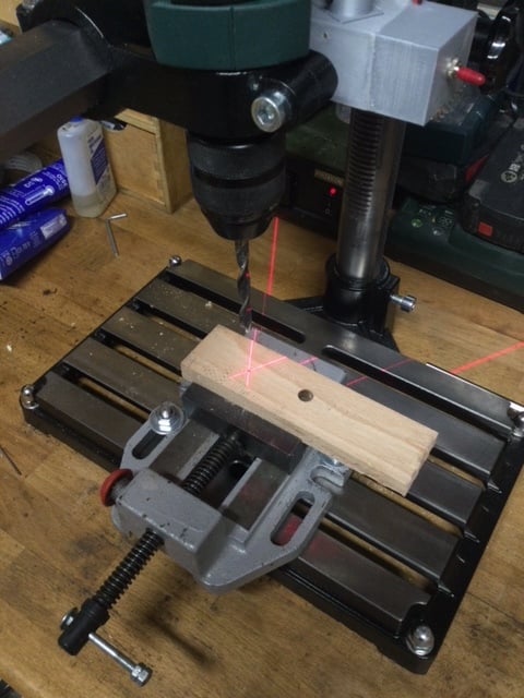 Laser cross-hair for Wabeco (TM) drill press 