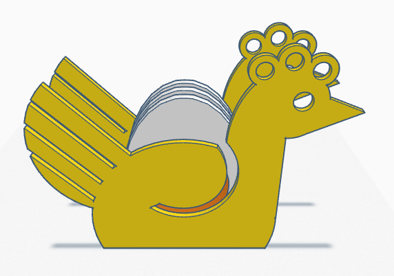 Chicken coaster holder