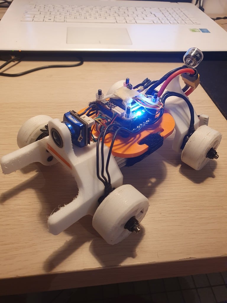 rc car with drone part