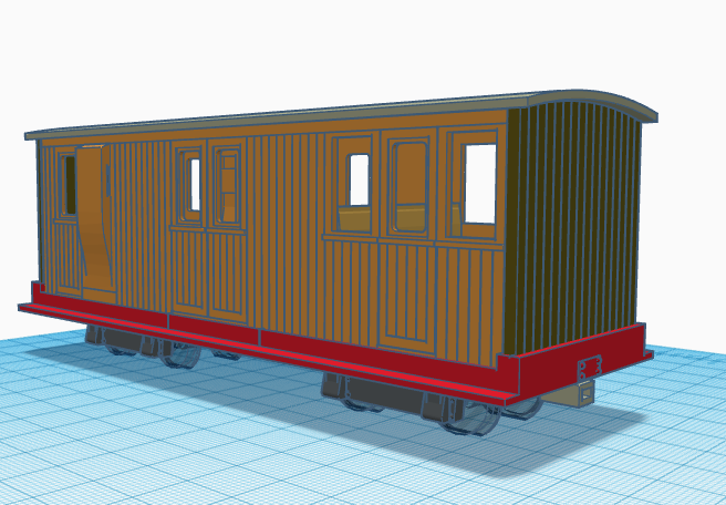O16.5 1.5 compartment brake coach (for resin printers)