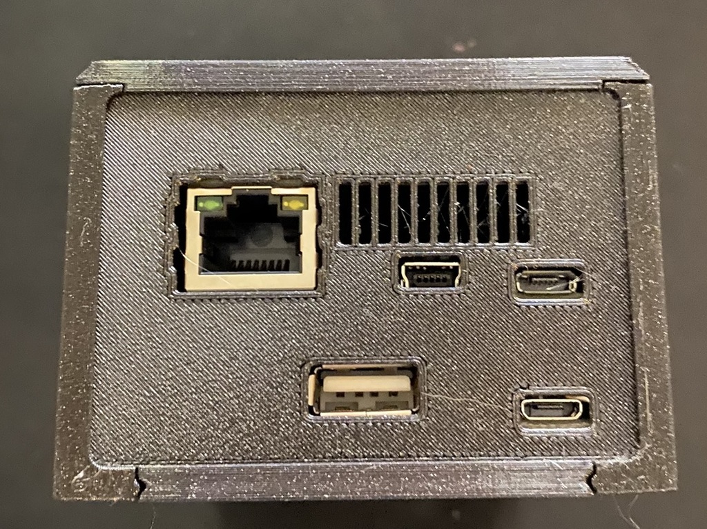 MiSTer Case V2 - Ethernet side plate - compatible with USB hub 2.1 and USB bridge