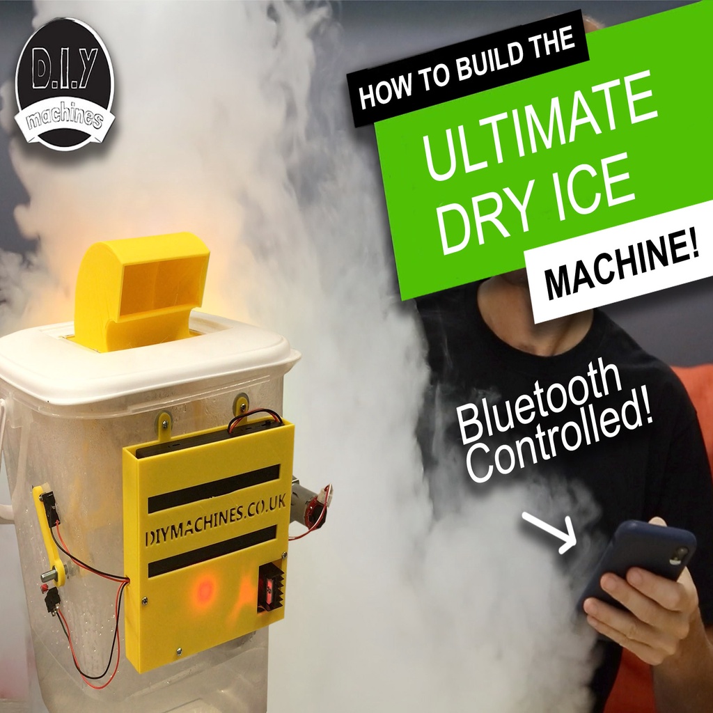 The Ultimate Bluetooth Dry Ice Machine -  3D Printed | Elegoo Arduino | DIY | Halloween