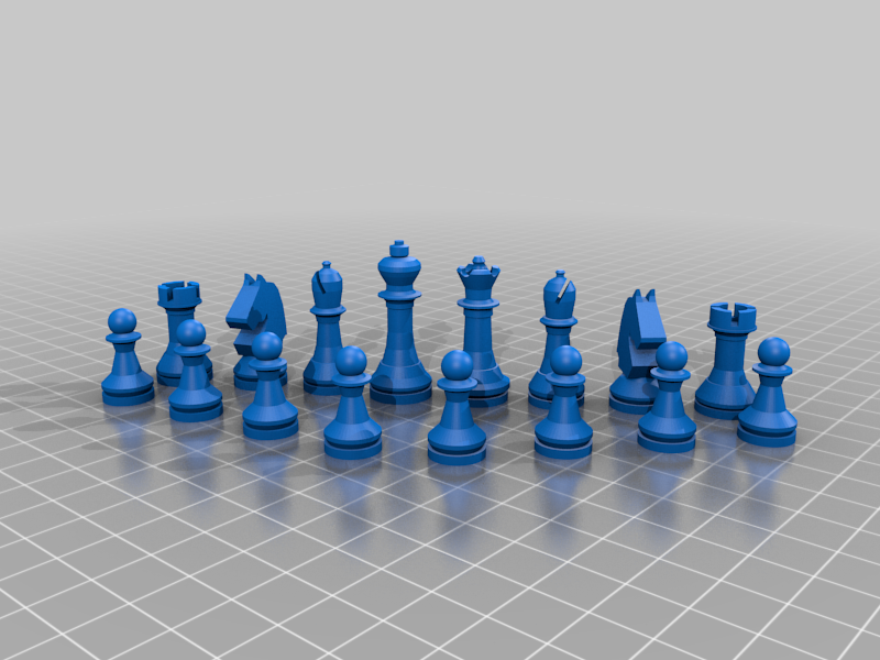 3D Printed Chess for 3 Players