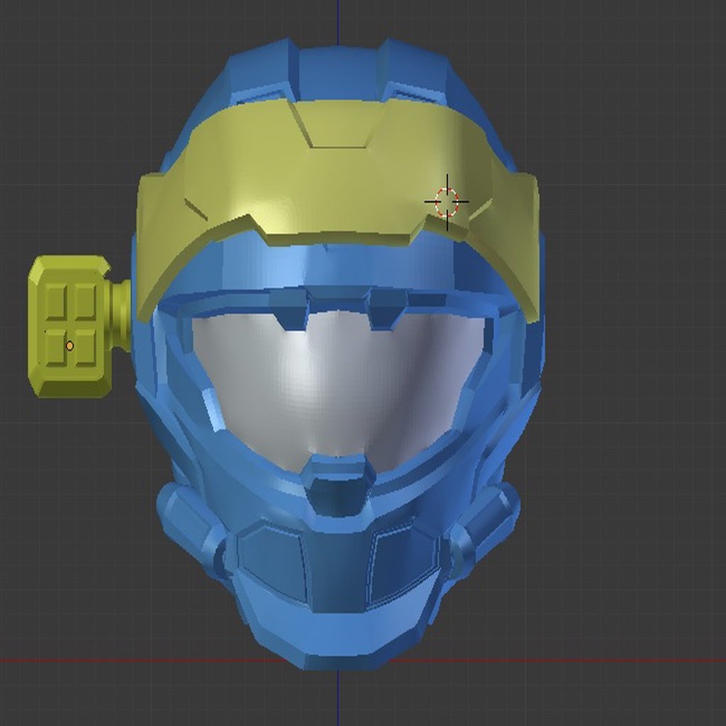 Halo Reach - CQC Helmet with Up Armor Attachments