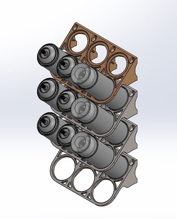 Spray Can Storage Shelf