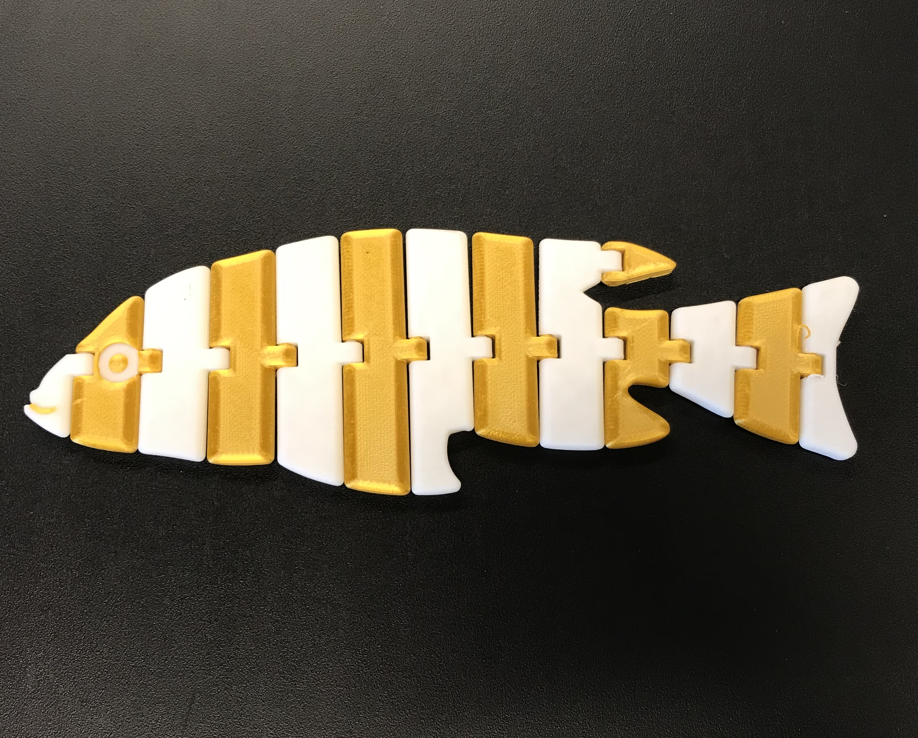 Articulated Striped Fish (Dual and Single Extrusion Versions)
