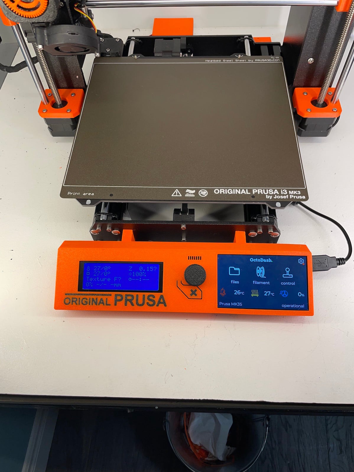 LCD + Hyperpixel 4" touchscreen cover for Prusa MK3/S/+