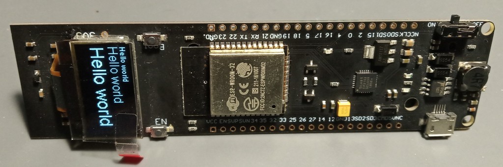 TTGO ESP32 OLED 18650 module