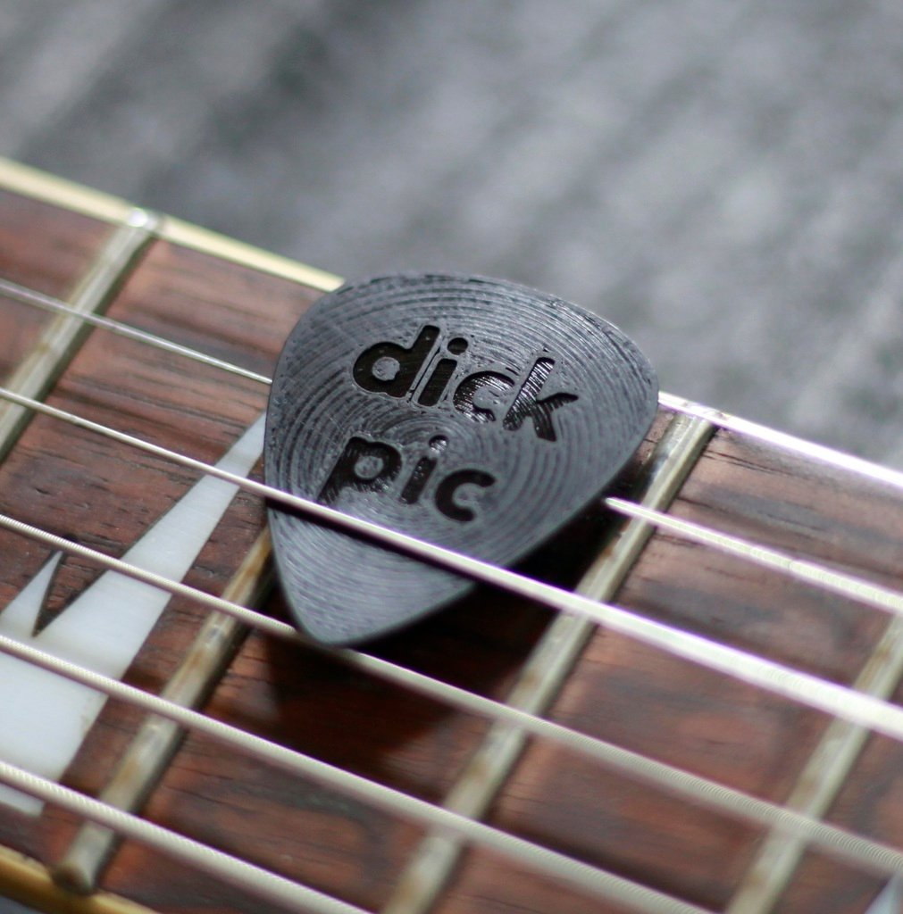 "Dick Pic" or "Dick Pick" Guitar Pick 