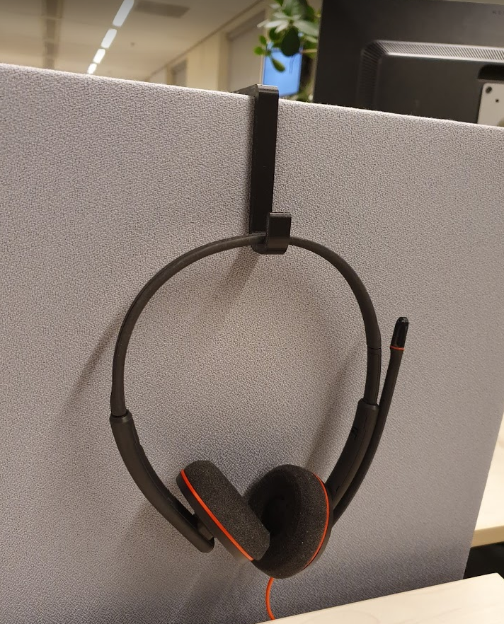 Two-sided headset hook
