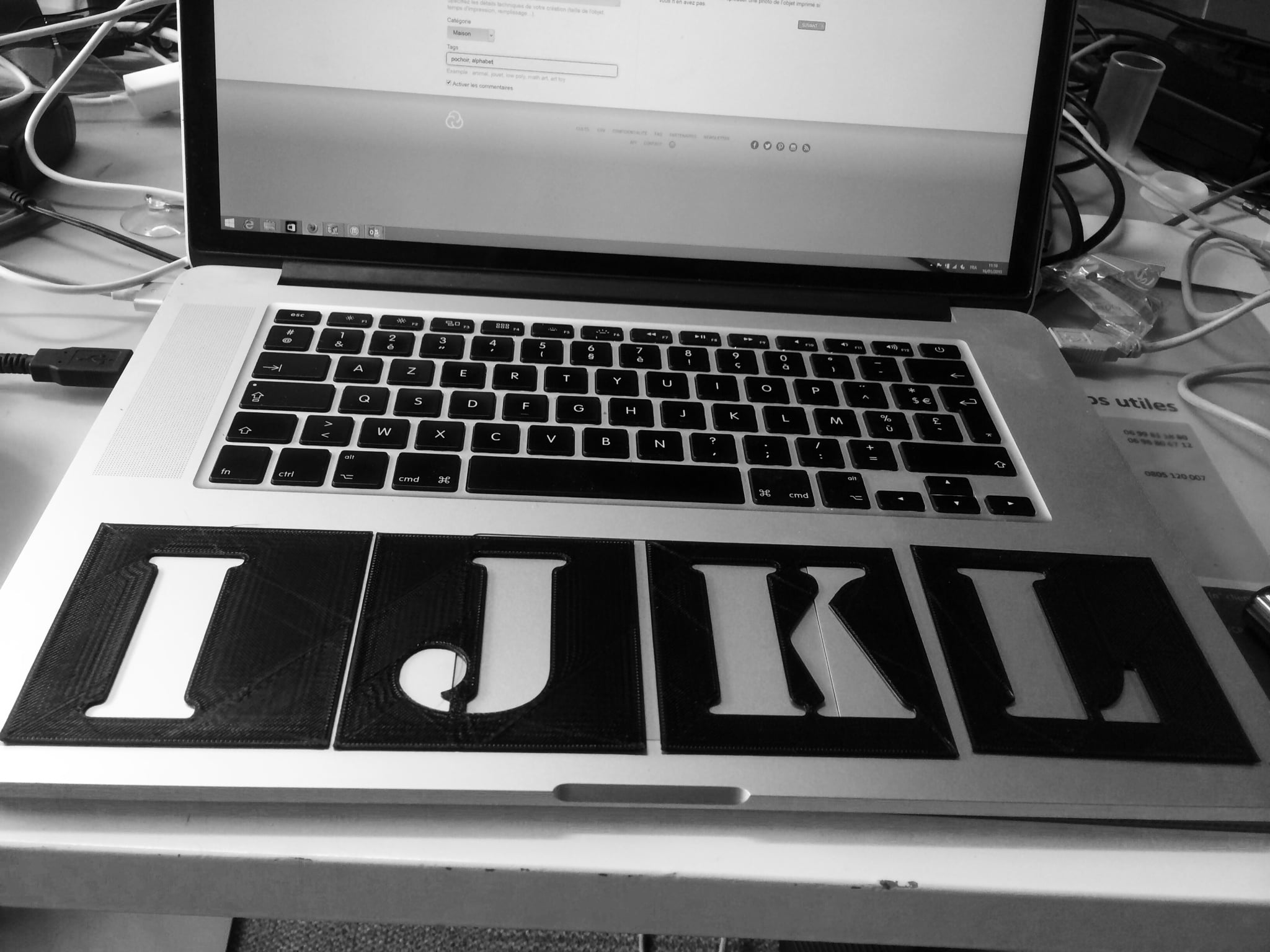 Alphabet stencil