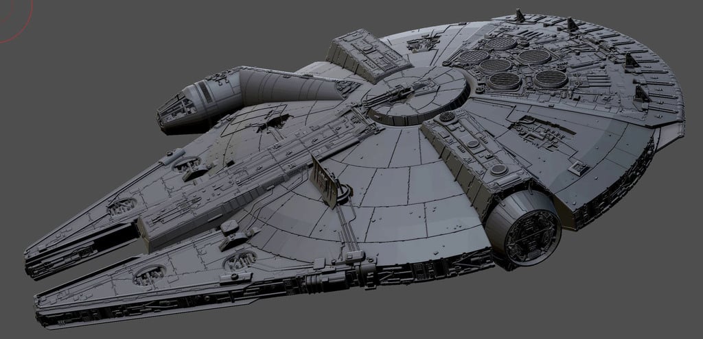 Making Andy Crook's Millennium Falcon printable
