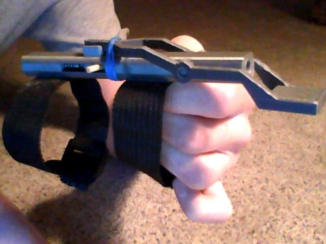 Wrist mounted launcher (Spiderman Inspired)