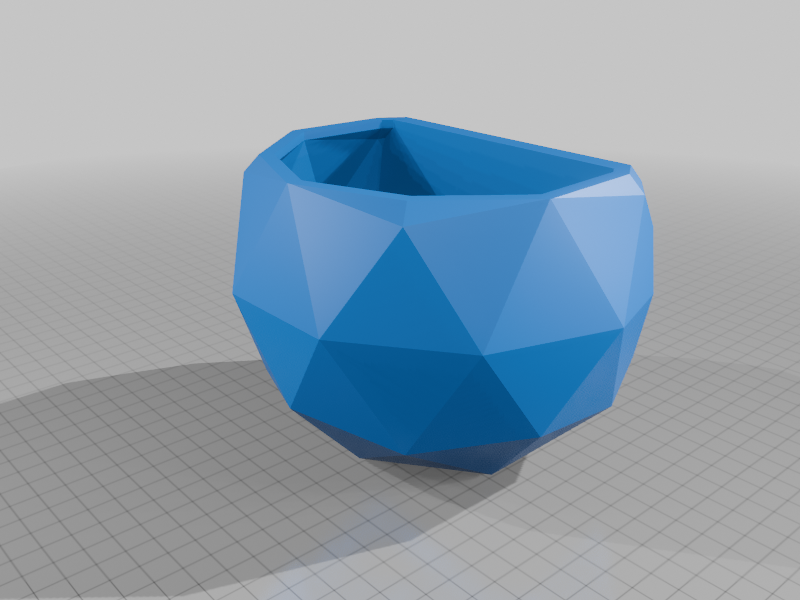 Semi-Circular Faceted Modular Wall Planter