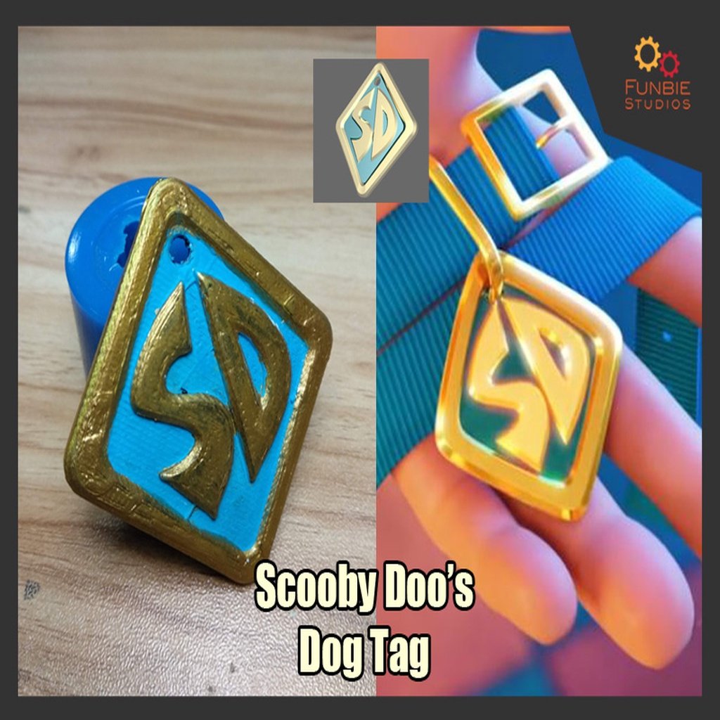 Scooby Doo Dog Tag by FunbieStudios - Thingiverse