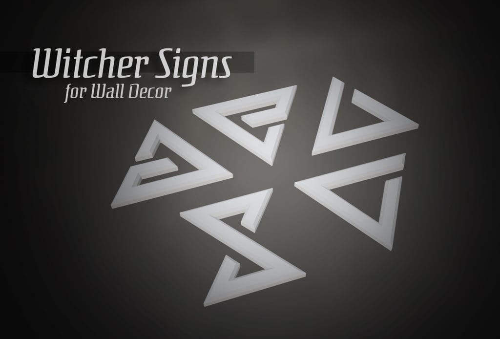Witcher Signs Wall Art