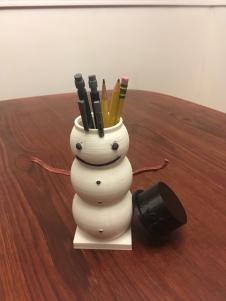 Frosty the Snowman Pencil Holder