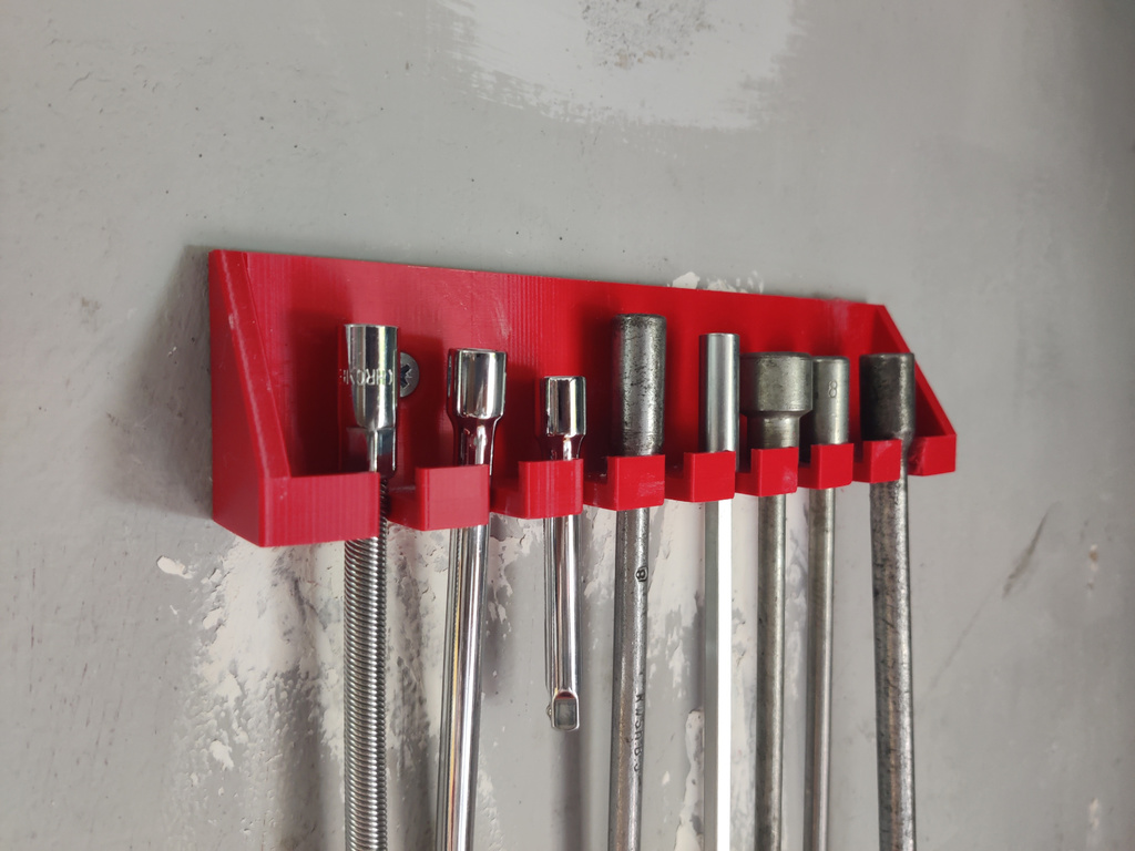 Socket wrench hanger / holder