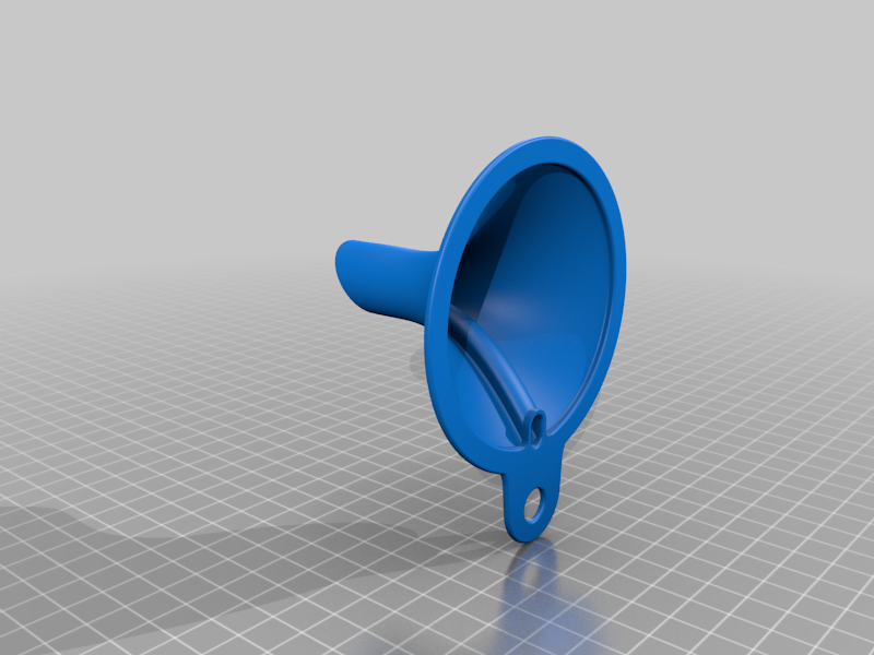 PET bottle funnel with air outlet