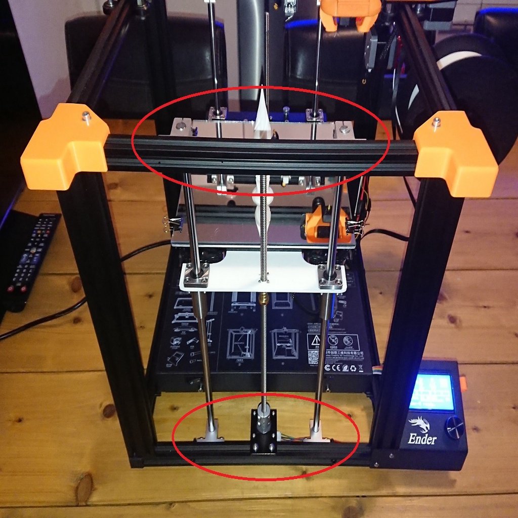 Ender 5 dual z-axis Z rod cover