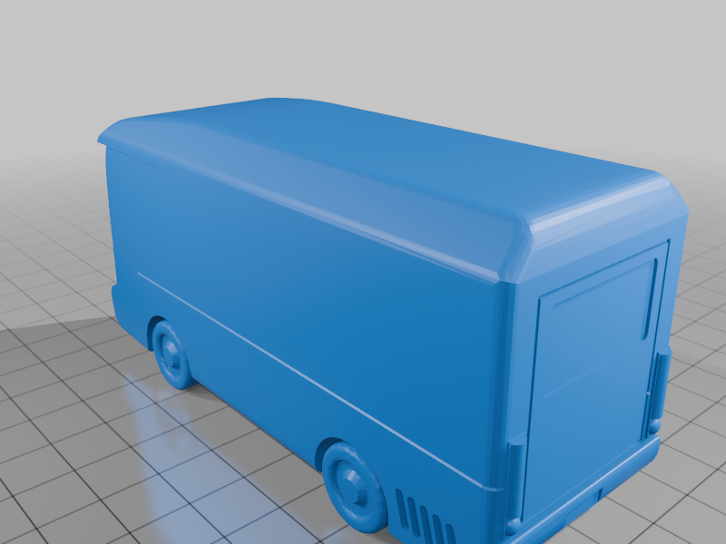 Cyberpunk Delivery Van