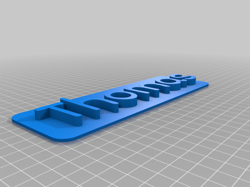 Thomas 3D Nameplate