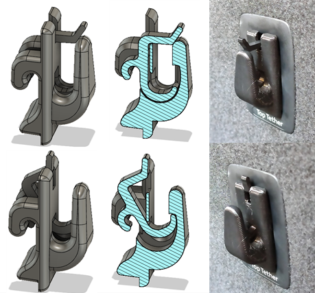 Isofix Top Tether Hook Auto-close/open