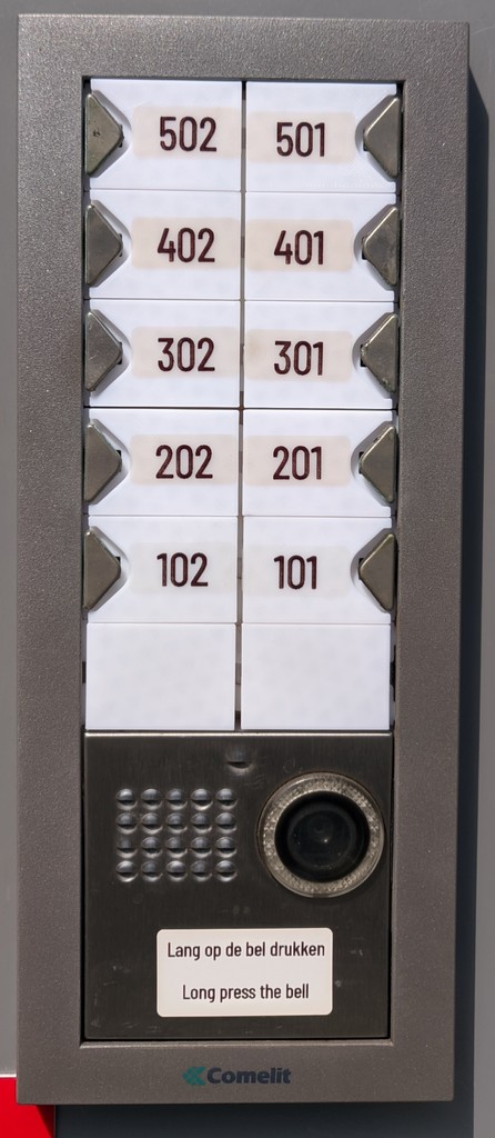 Comelit doorbell label