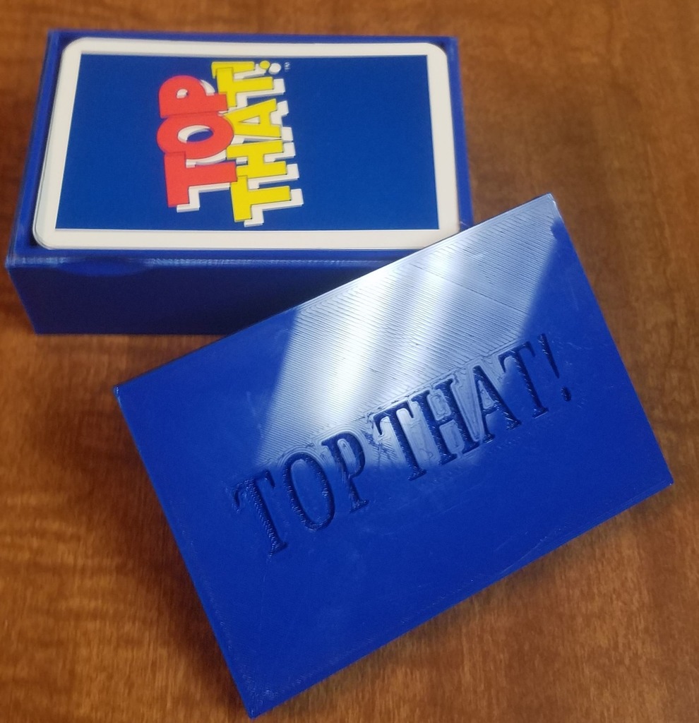 Storage Box for "Top That!" Game Cards.