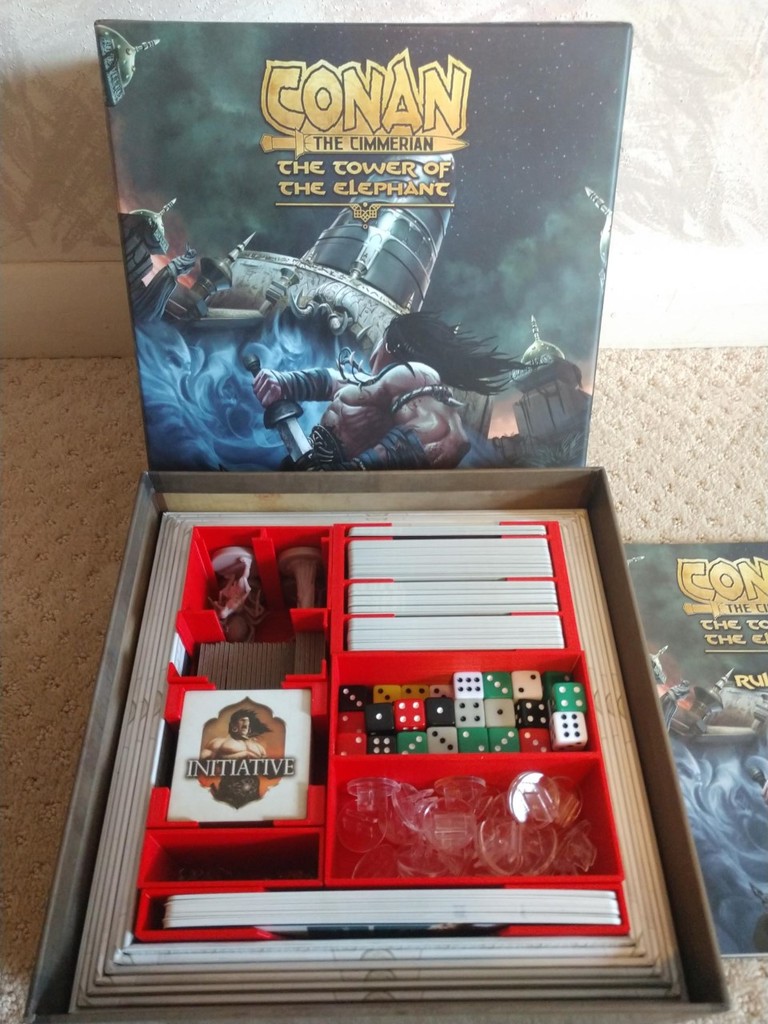 Conan the Cimmerian: The Tower of the Elephant game insert and organizer