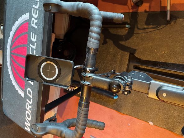 Turbo trainer iPhone holder
