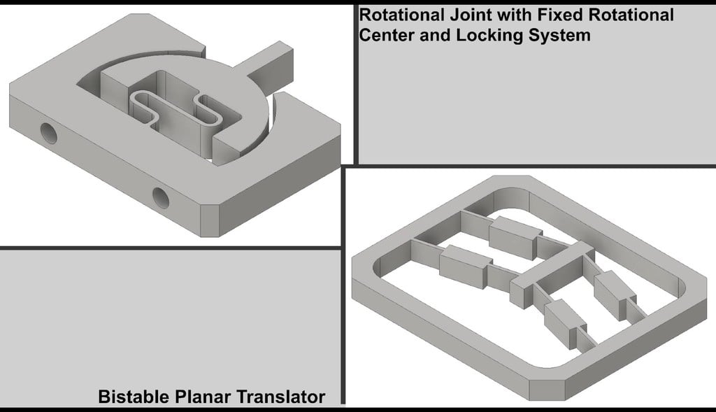 Compliant Mechanisms_Rotational Joint & Planar Translator