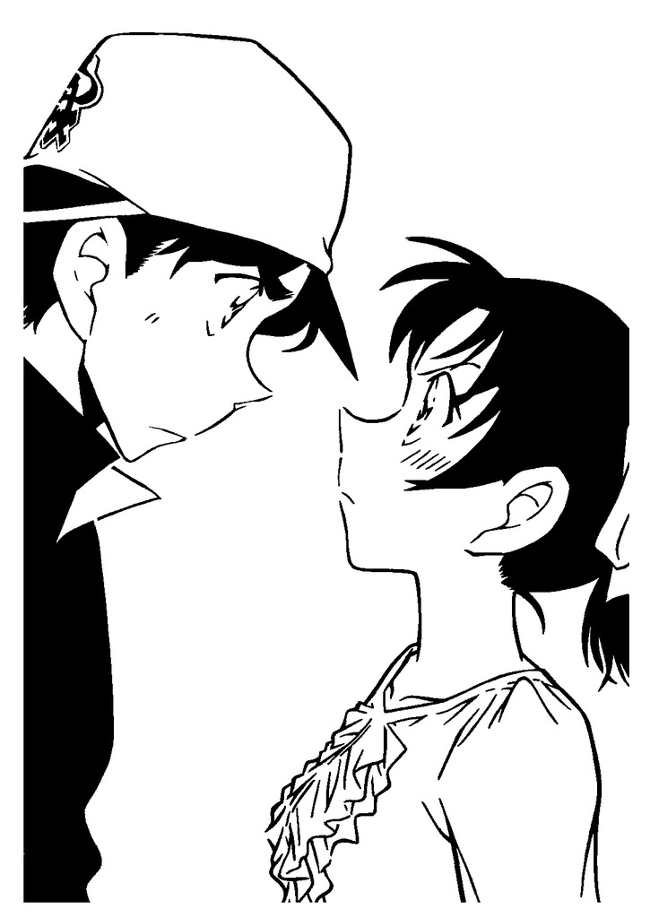 Kazuha and Heiji stencil