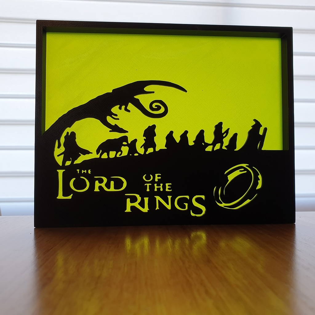 Lord of the Rings silhouette art