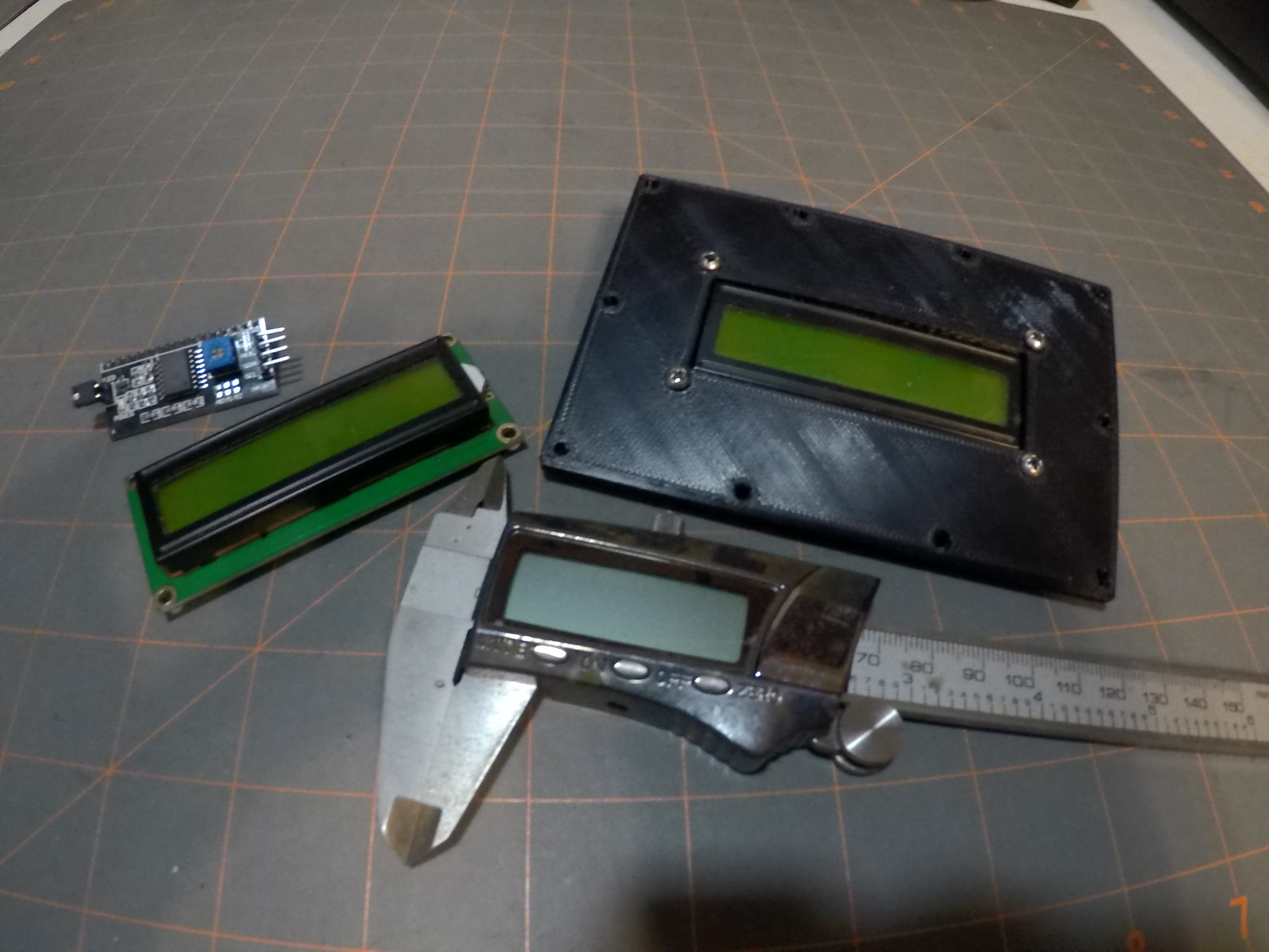 Modular Control Panel - 2x3 LCD 16x2 flush
