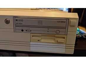 Amiga 4000 A4000 Bottom 3.5" faceplate replica