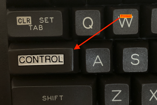 Atari 800XL Control Keycap Replacement