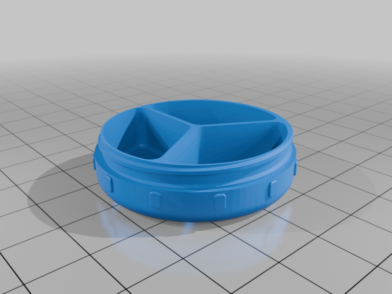 Pill 3-sector container