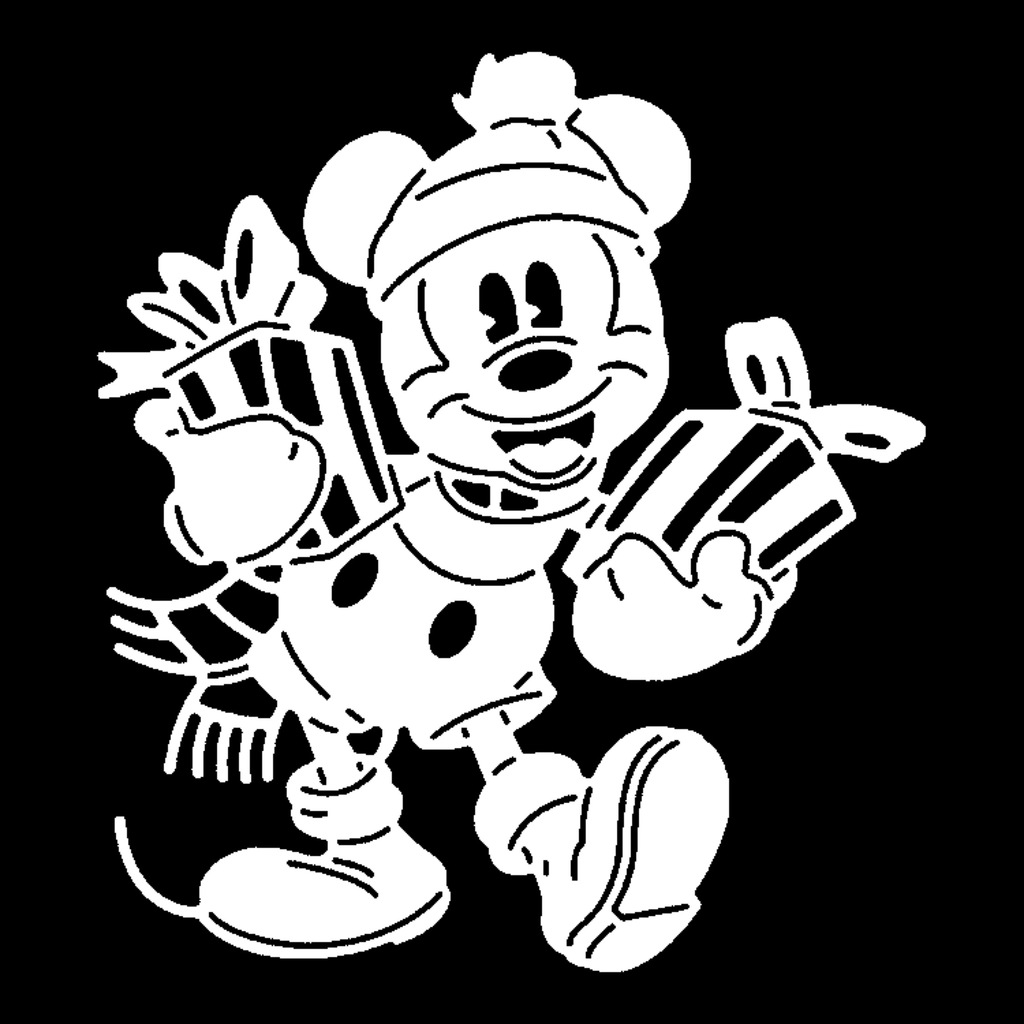 2D Christmas Mickey 1