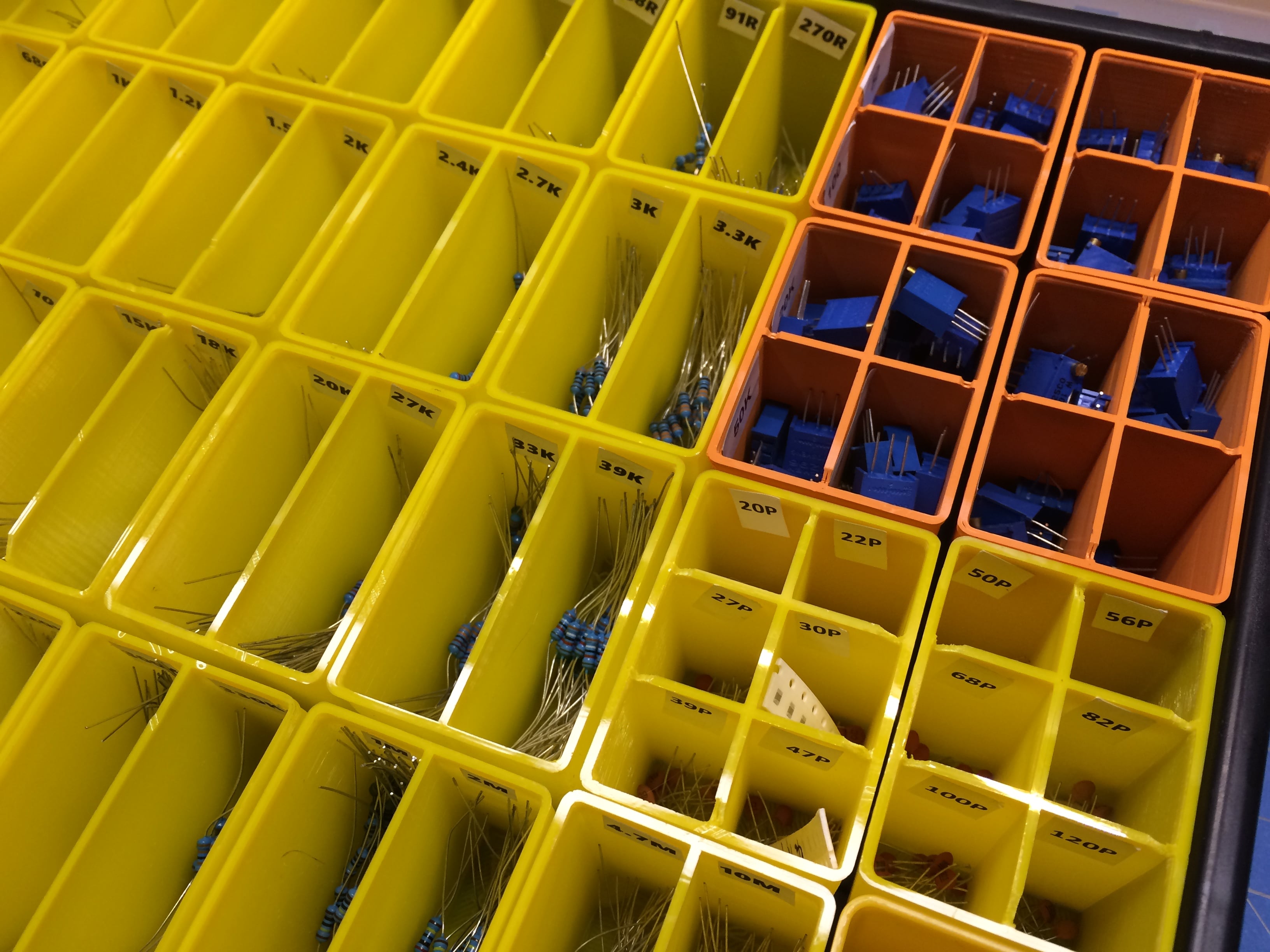Small parts bins for Harbor Freight parts storage case (#93928)