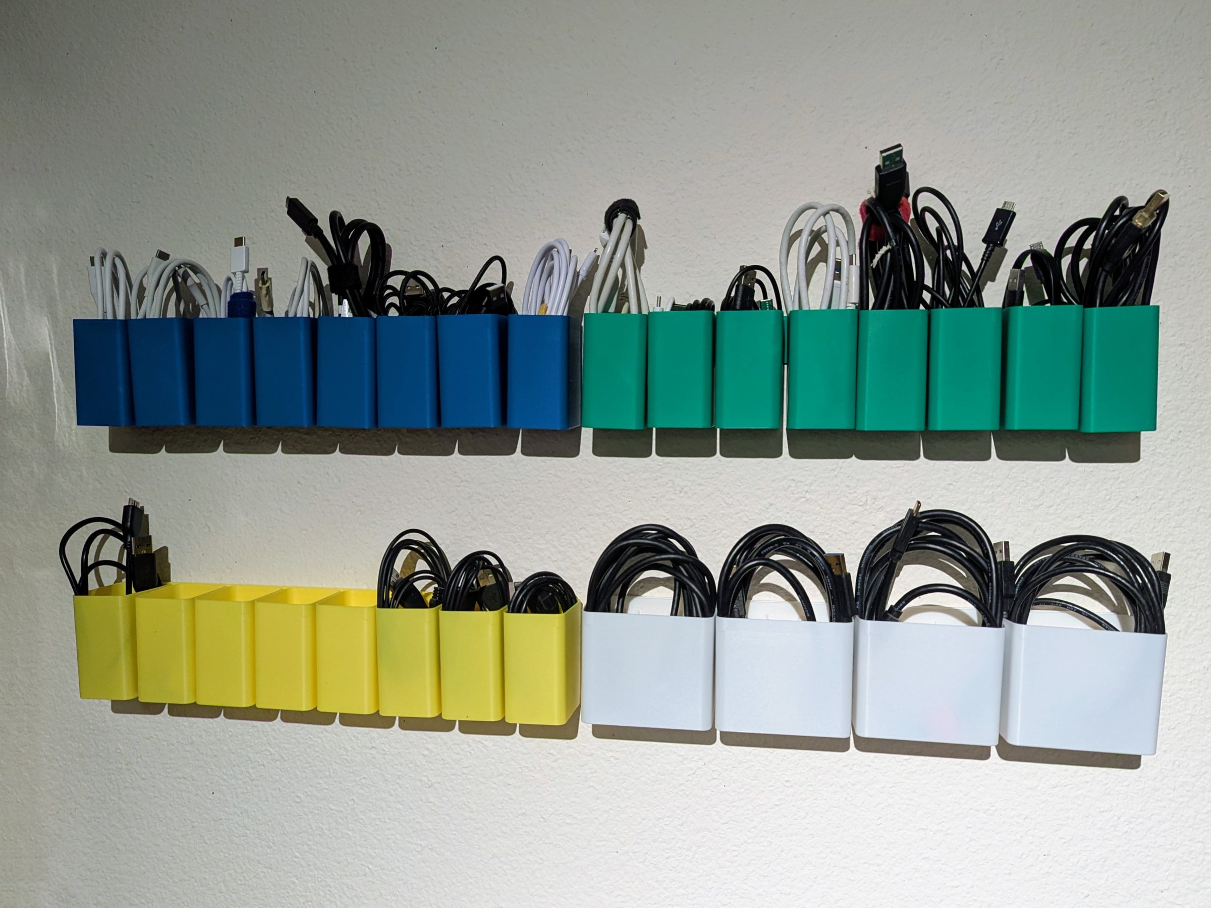 Modular Wall-Mounted Cable Organizer